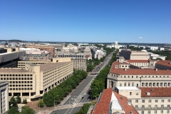 Výhled z věže, která je součástí Trump International Hotel